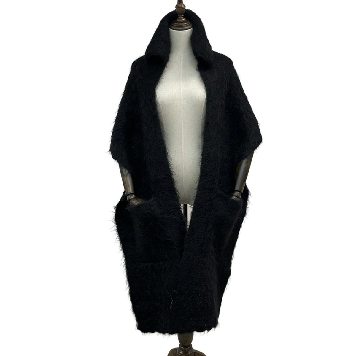 HERMES(エルメス) ストール(ショール) - 黒 ウール - メルカリ