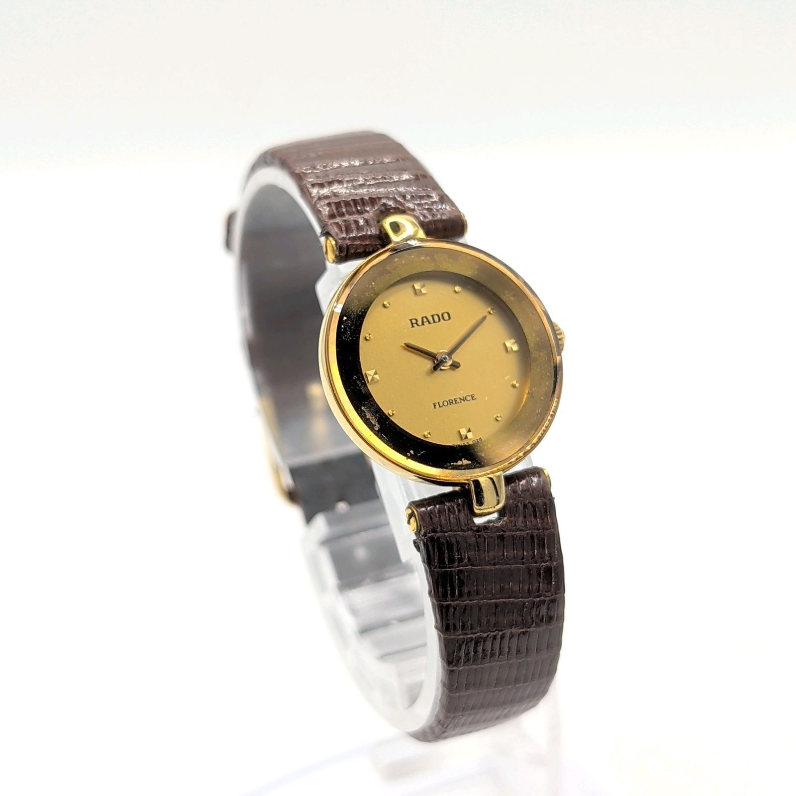 RADO FLORENCE 153.3678.2 Watch quartz Ladies Gold Round Y2K 00S