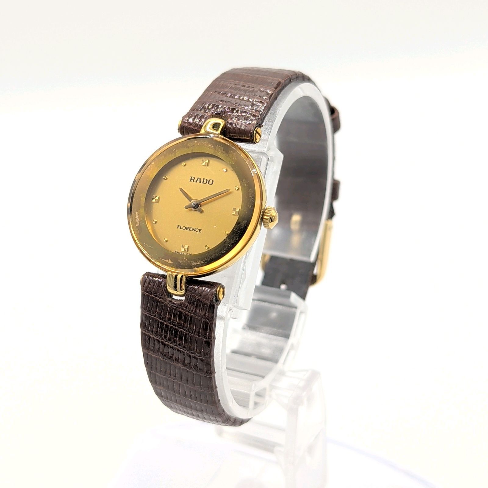 RADO FLORENCE 153.3678.2 Watch quartz Ladies Gold Round Y2K 00S