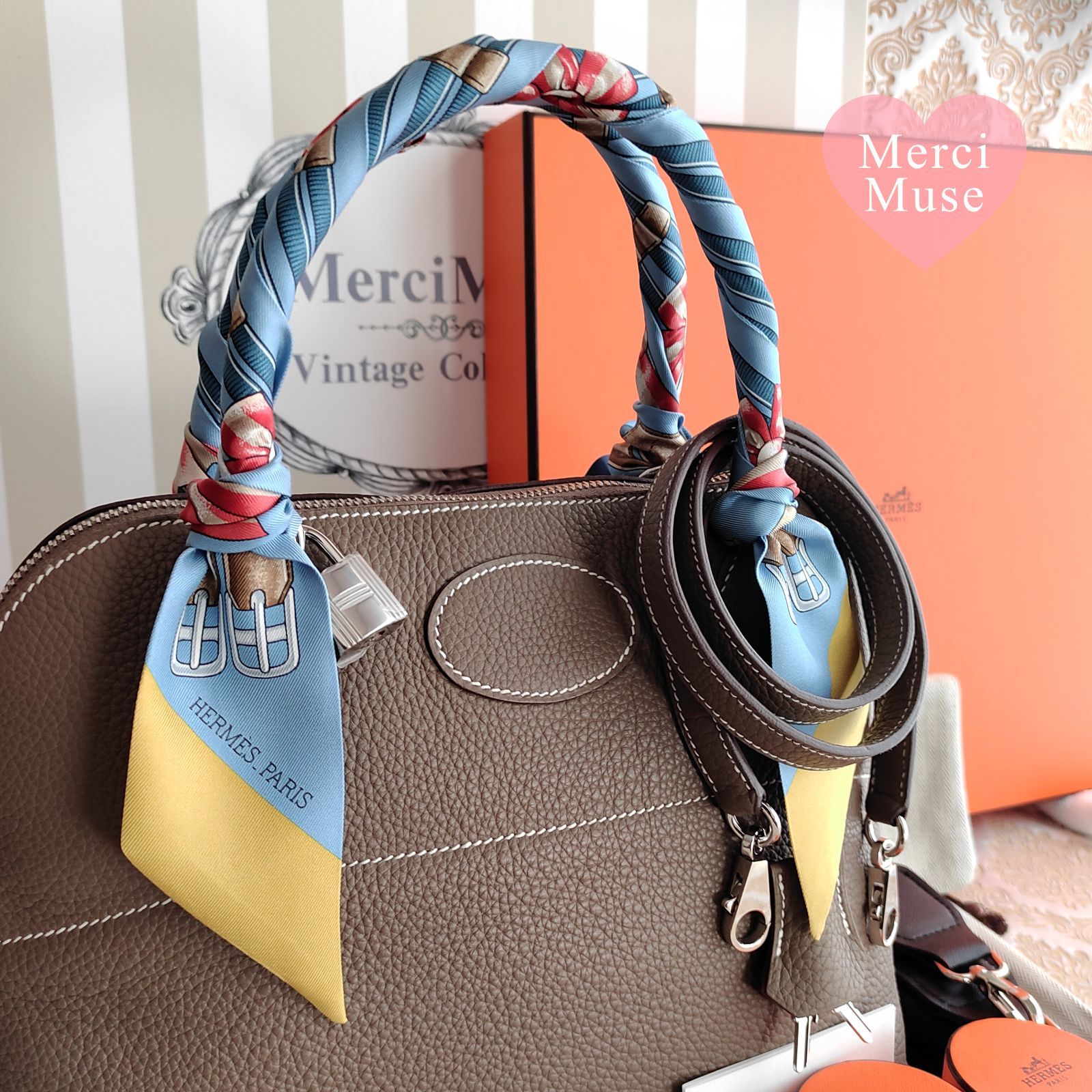 ❤お得なお品❤ボリード31 エトゥープxシルバー金具 エルメス □M刻印