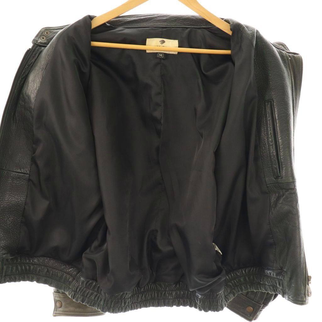 ニナリッチ NINA RICCI レザージャケット 革ジャン 型押し シープ