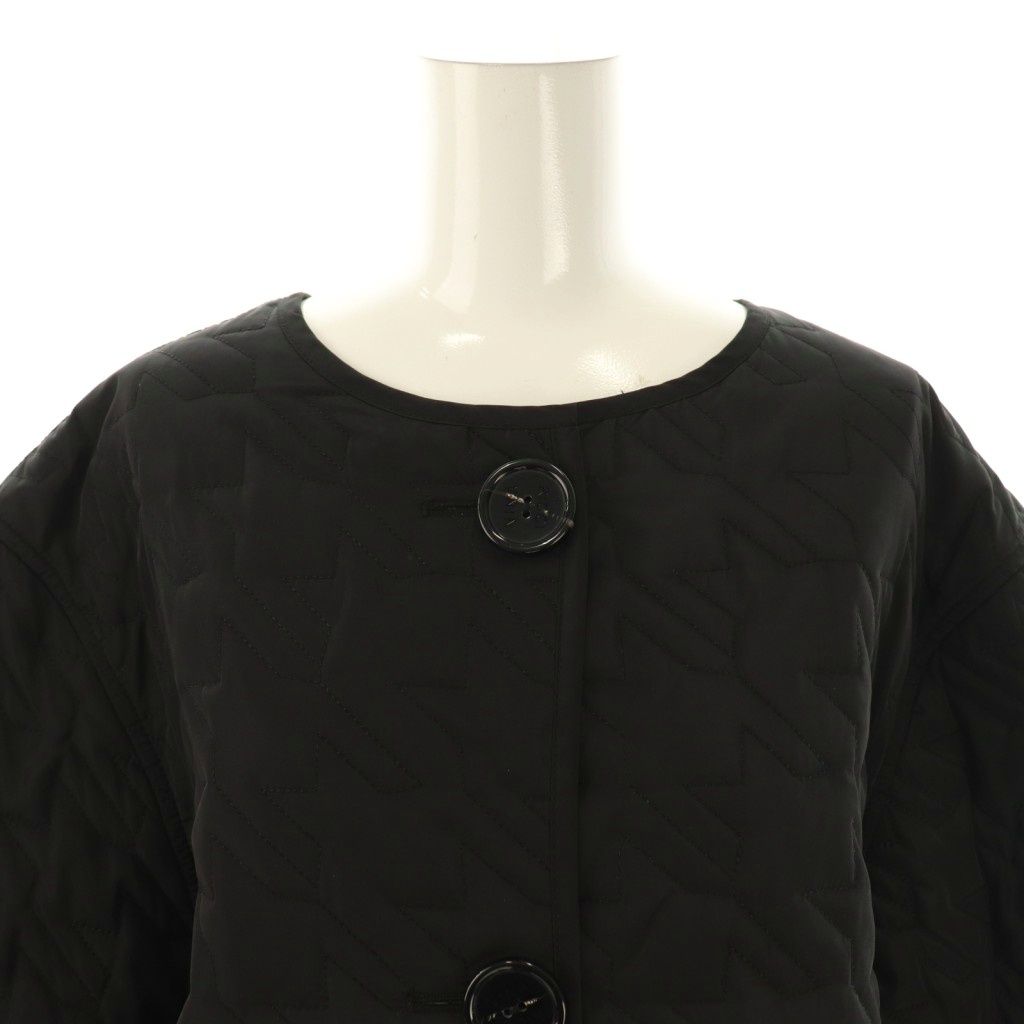 ニナリッチ NINA RICCI キルティングジャケット ノーカラージャケット