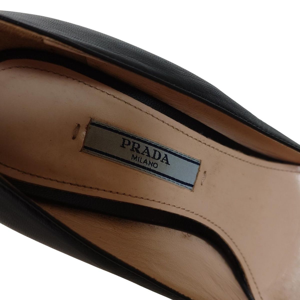 PRADA(プラダ) パンプス 36 1/2 レディース - 黒 アウトソール張替済
