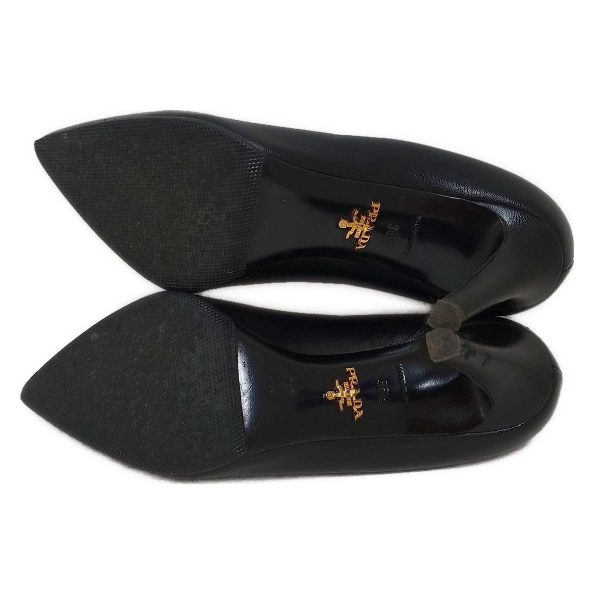 PRADA(プラダ) パンプス 36 1/2 レディース - 黒 アウトソール張替済