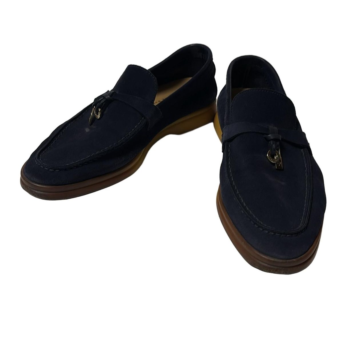 ロロピアーナ♡ネイビー ローファー Loro Piana(ロロピアーナ) ローファー 36 レディース - ネイビー