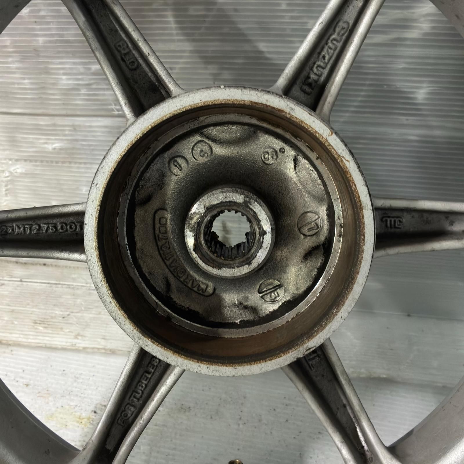 SUZUKI レッツ2 ZZ CA1PB リアホイール スズキ - メルカリ