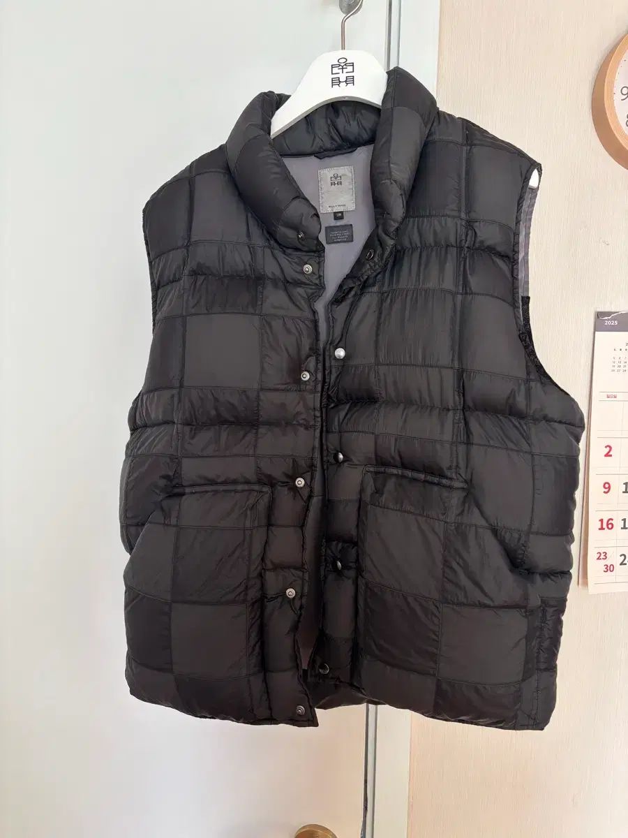 3 POLYTERU パッチド パファー ベスト ブラック