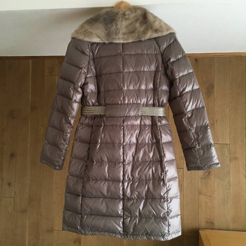 美品 マックスマーラ Max Mara ミンクMINK ファー付き クロコダイル
