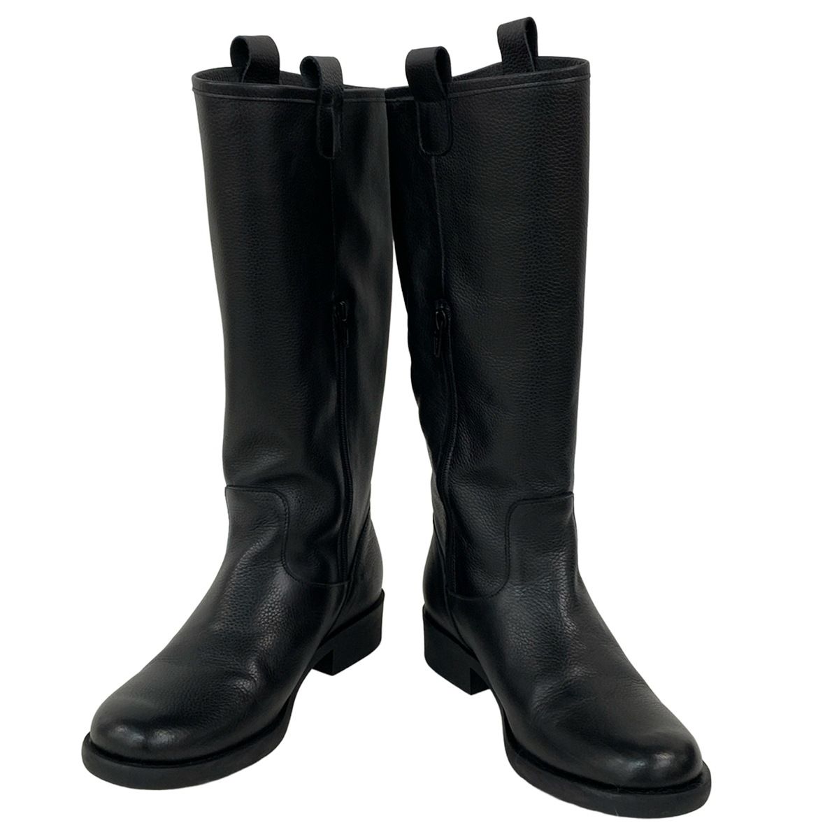 agnes b アニエスベー ロングブーツ 36 レディース - 黒 レザー