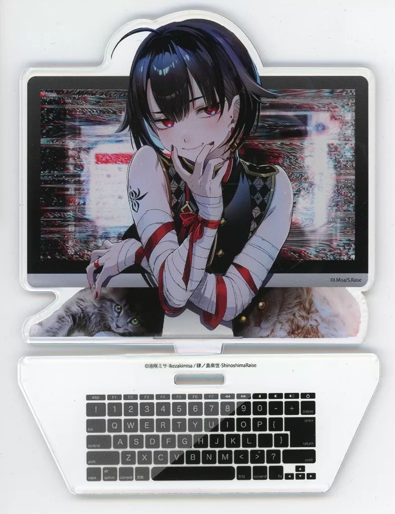 中古】アクリルスタンド・アクリルパネル 肆ノ島來世(パソコン