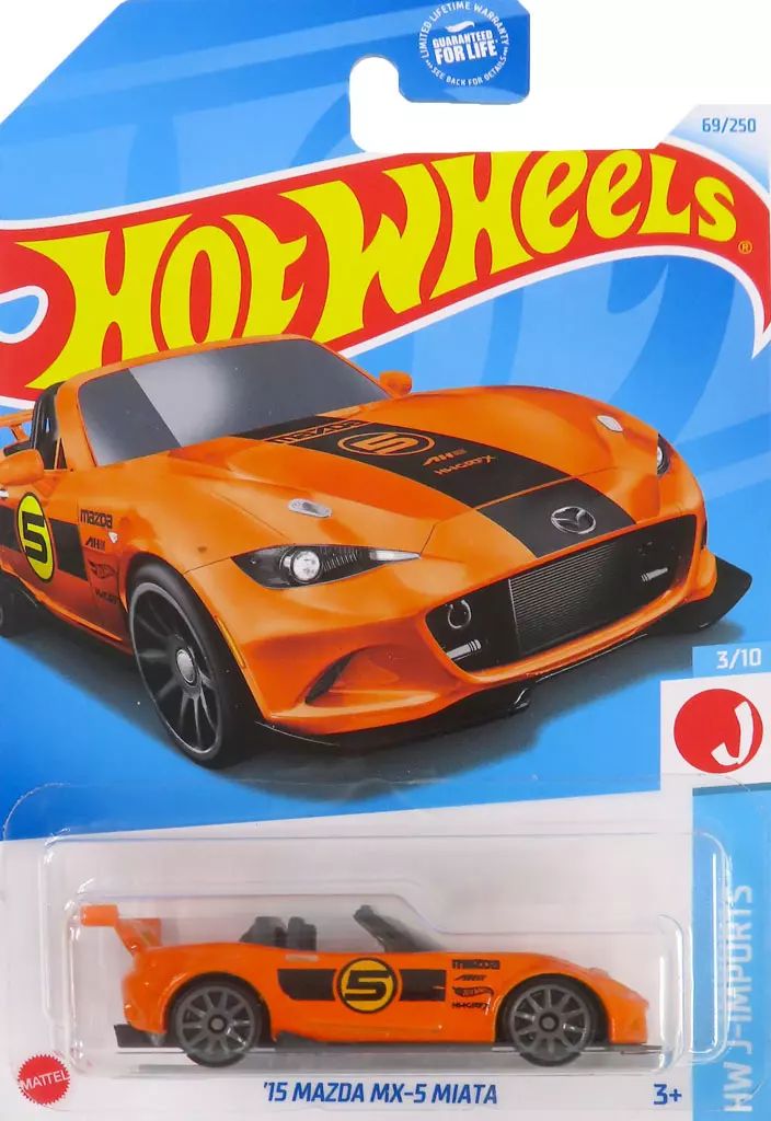 中古】ミニカー 1/64 '15 MAZDA MX-5 MIATA #5(オレンジ×ブラック