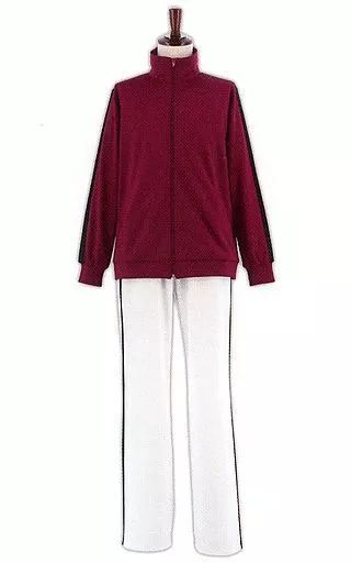 衣類 稲荷崎高校バレーボール部 ジャージ ワインレッド×ホワイト Mサイズ ハイキュー!! TO THE TOP