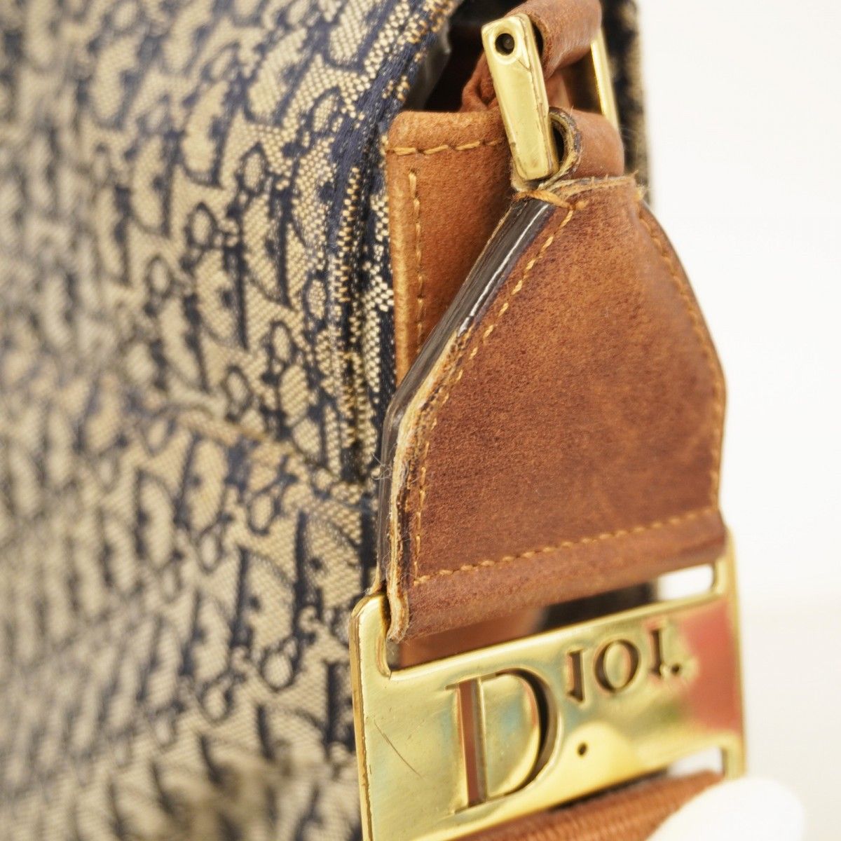 5oe5579-h】クリスチャンディオール ショルダーバッグ トロッター