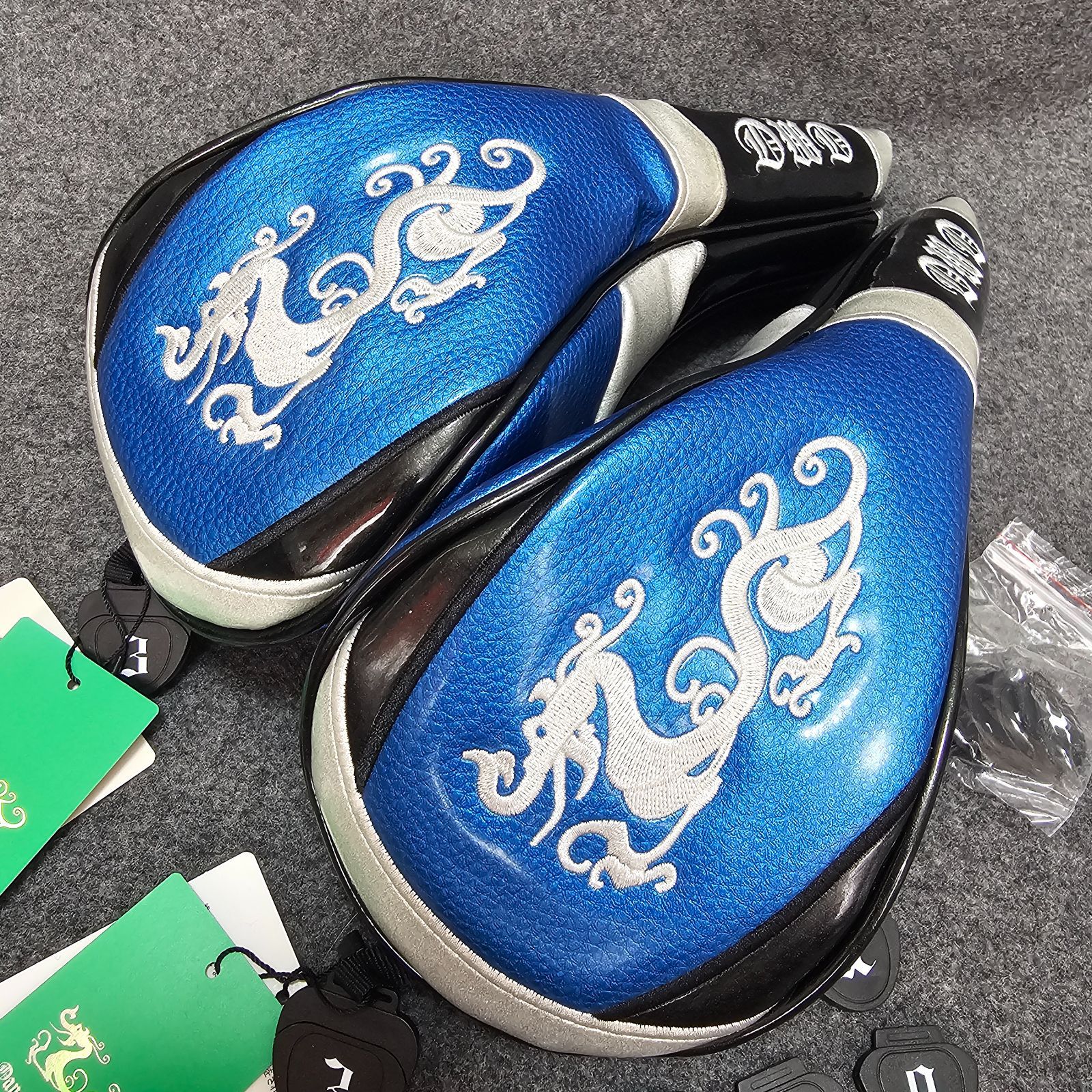 【未使用】 ダンスウイズドラゴン ヘッドカバー 4点セット 新品未使用【DANCE WITH DRAGON】ダンスウィズドラゴン フェアウェイ