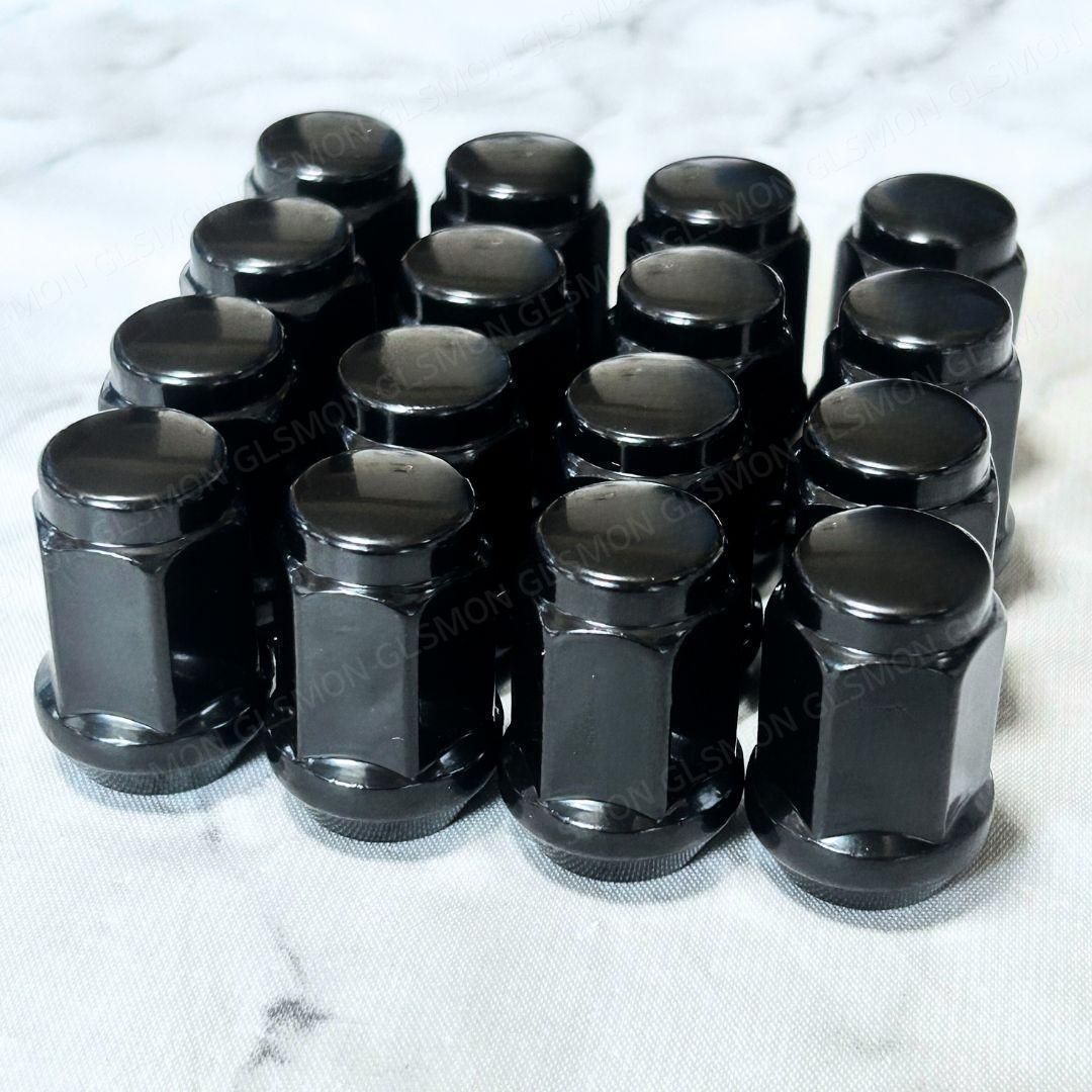 ホイールナット M12 P1.5 袋 スチール ブラック 35mm 19HEX 60