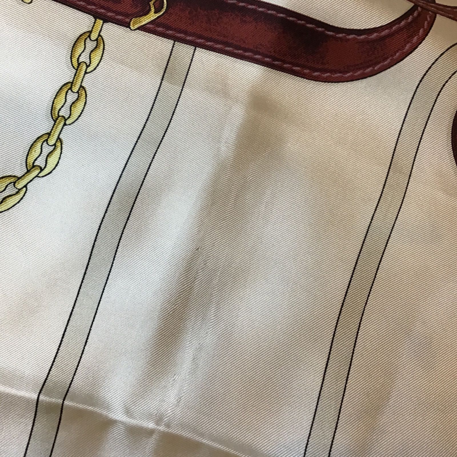 カルティエ スカーフ mast de Cartier シルク チェーン ベルト 大判