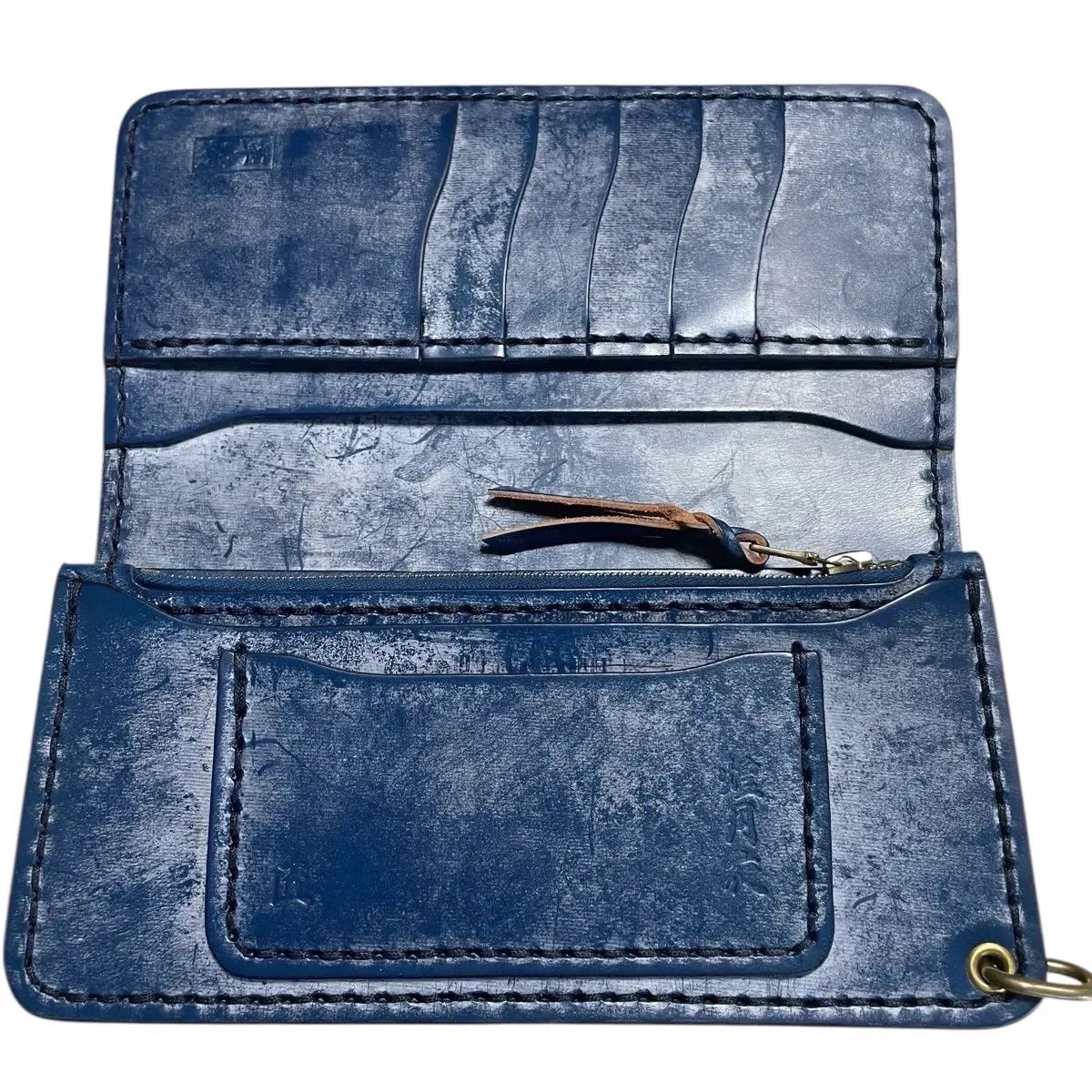 ブラックフライデーセール 革蛸謹製 匠 台形 ロングワレット 煌月夜