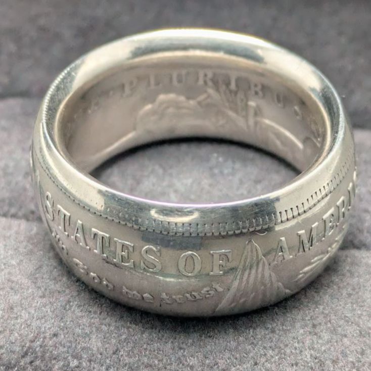 1921年 USA 1ドル銀貨 コインリング 25.5号 20.5g アメリカ モルガン