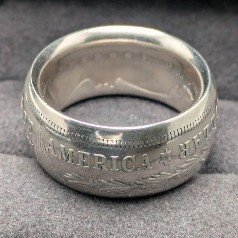 1921年 USA 1ドル銀貨 コインリング 25.5号 20.5g アメリカ モルガン