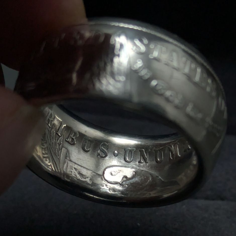 1921年 USA 1ドル銀貨 コインリング 25.5号 20.5g アメリカ モルガン