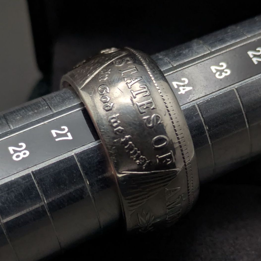 1921年 USA 1ドル銀貨 コインリング 25.5号 20.5g アメリカ モルガン