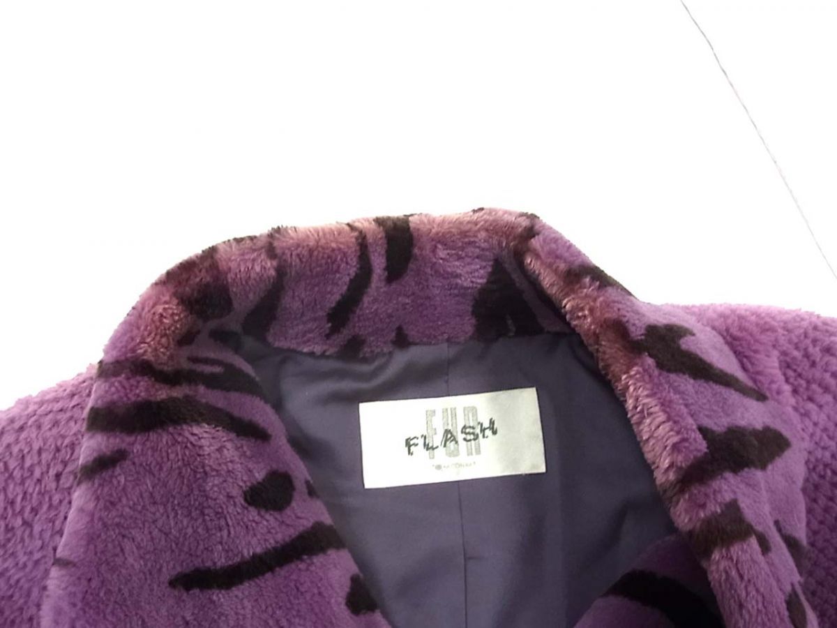 ◇MOONBAT ムーンバット シェアードミンク コート アニマル柄装飾 本