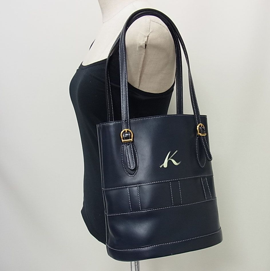 キタムラ KITAMURA トートバッグ レザー 黒 バッグ