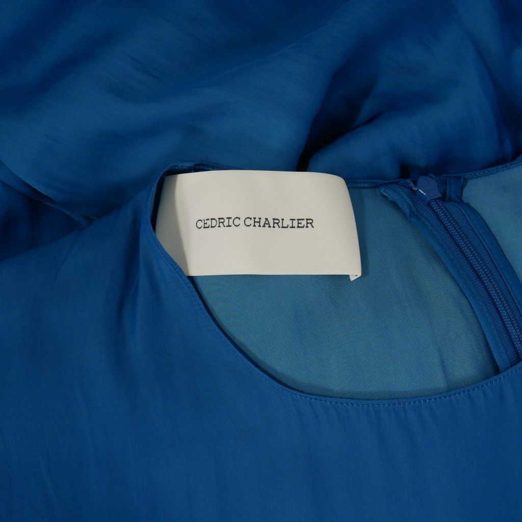 セドリックシャルリエ CEDRIC CHARLIER サテン アシンメトリー