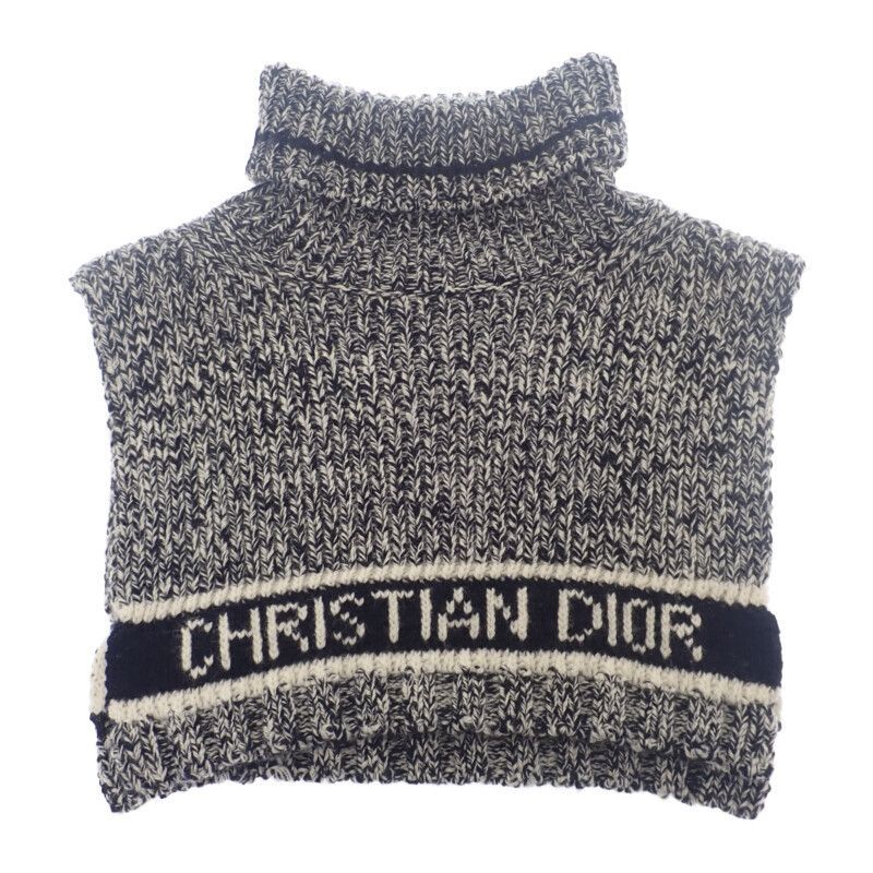 Dior ディオール タートル ネックウォーマー ウール カシミヤ ブラック レディース ソノタコモノ