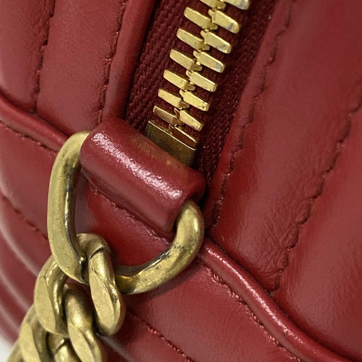 PRADA(プラダ) ショルダーバッグ ダイアグラム レッド チェーン