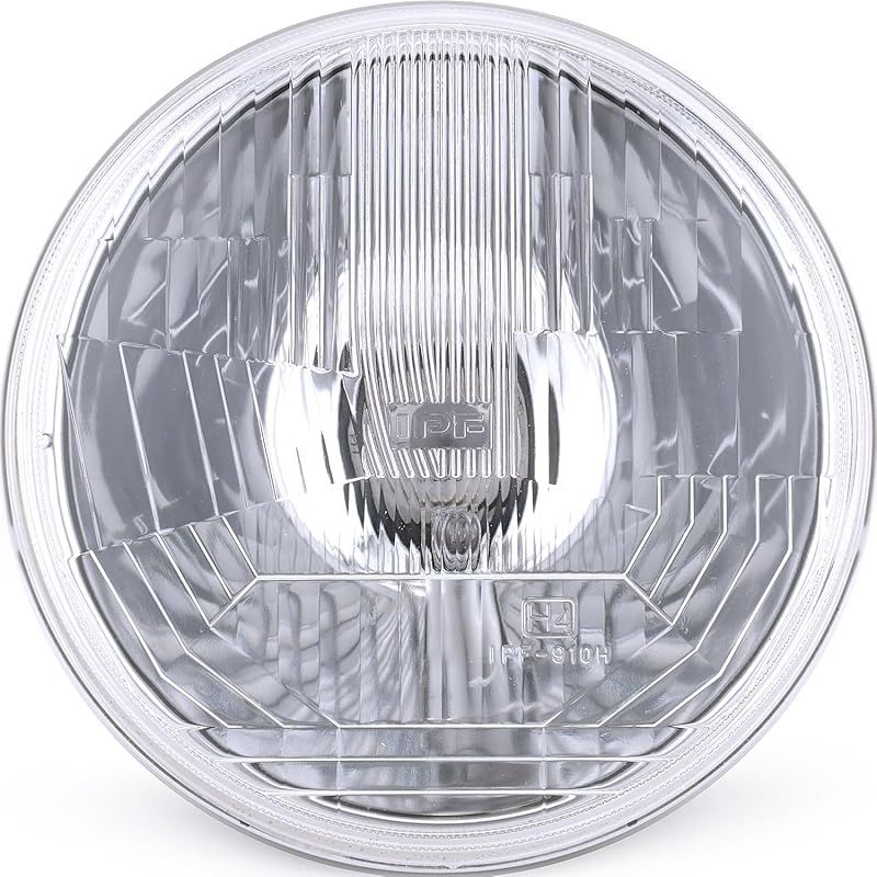 IPF ヘッドライト ASSY ハロゲン H4 丸形 2灯式 ポジション付き レンズカット