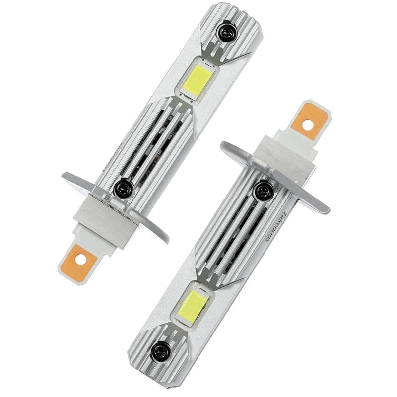  Takenous 竹村商会 24v H1 led ハイビーム トラック 対応 4000lm 左右セット 車検対応 (ホワイト, H1) バイク車体