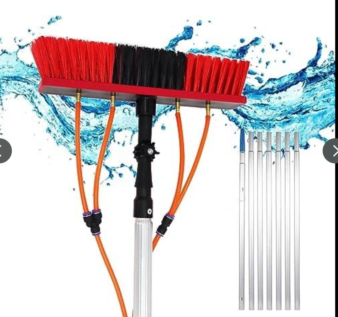 大好評 高所掃除ブラシ 外壁掃除ブラシ 高所 外壁 ガラス ブラシ 伸びるロングモップ 給水伸縮ブラシ タイルブラシ 窓掃除 伸縮柄 クリーニングツール 長さ3 m 12 調