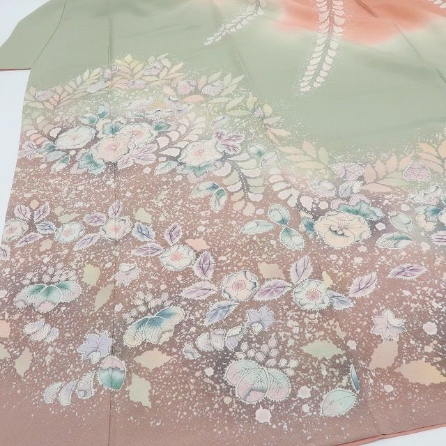 六花-RIKKA- 正絹 翠山工房 桐屋の辻が花 訪問着 着物 A 4067