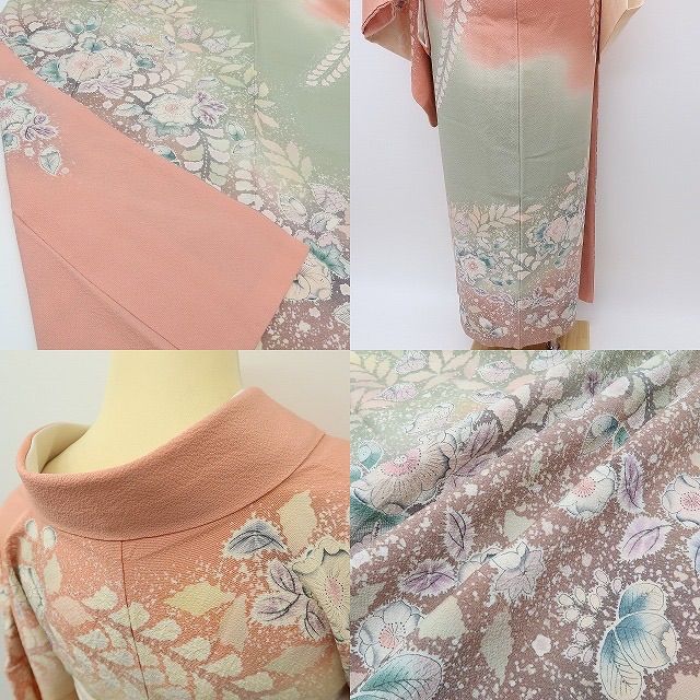 六花-RIKKA- 美品 正絹 翠山工房 桐屋の辻が花 訪問着 着物 A4067