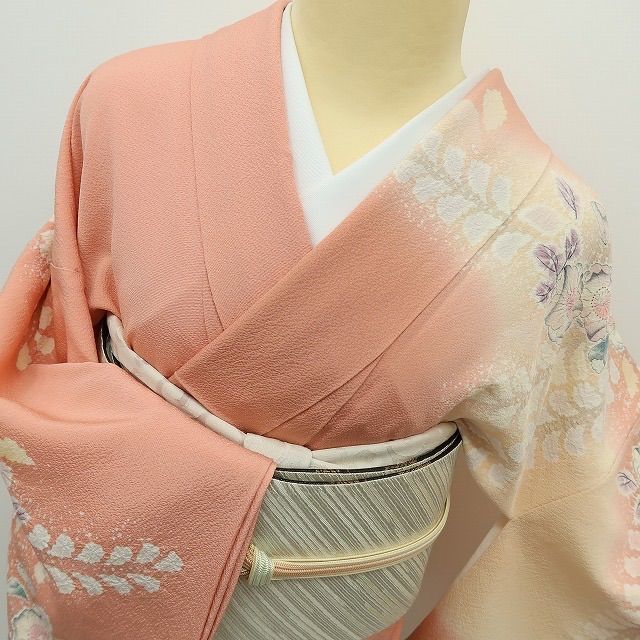 六花-RIKKA- 美品 正絹 翠山工房 桐屋の辻が花 訪問着 着物 A4067