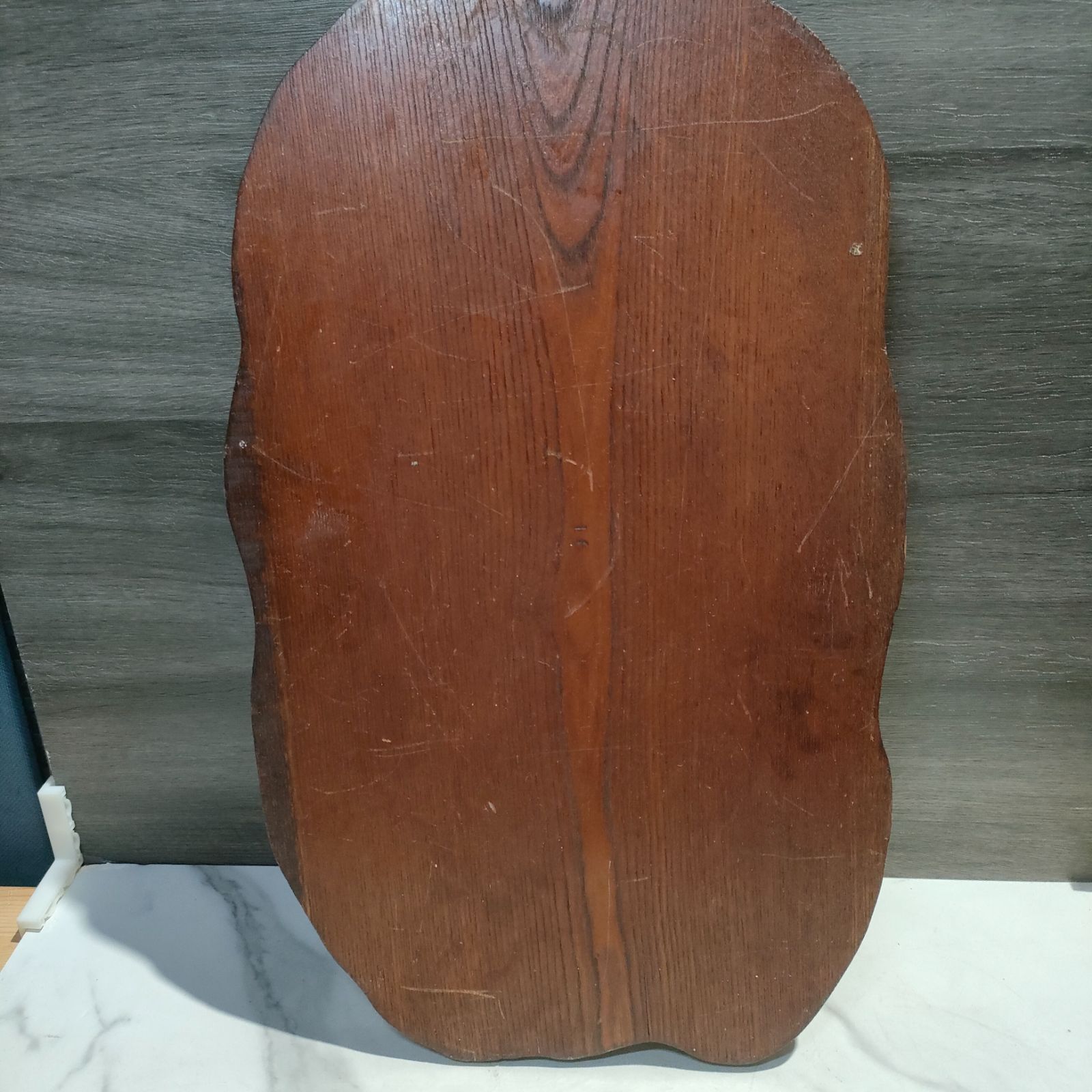 6【骨董】花台 飾り台 天然木 木製 48× 28 盆栽台 敷板 アンティーク