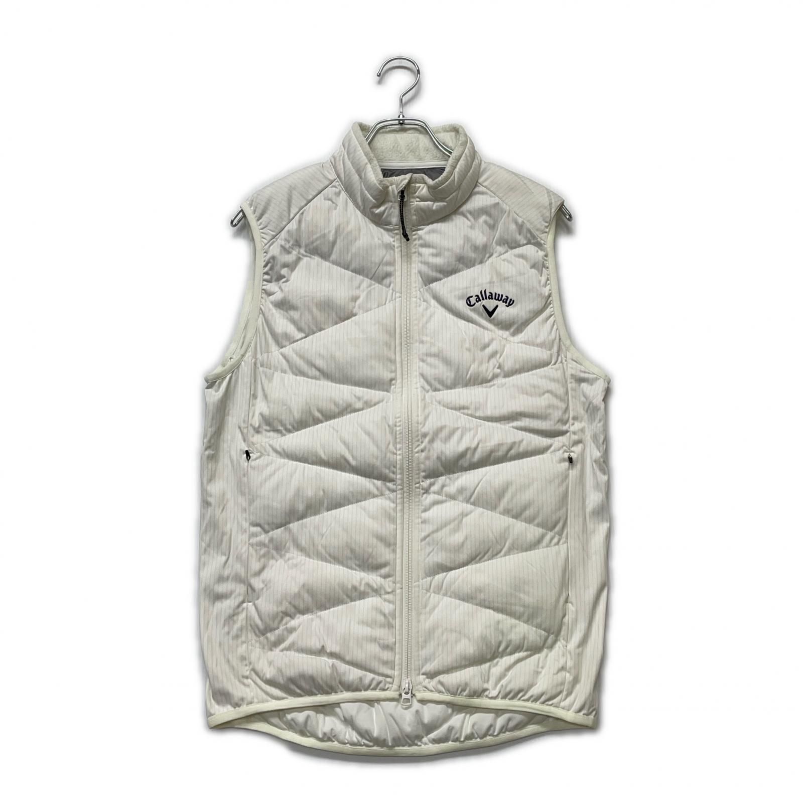 中古 メンズ キャロウェイ Callaway ベスト M 白 ホワイト ダブル