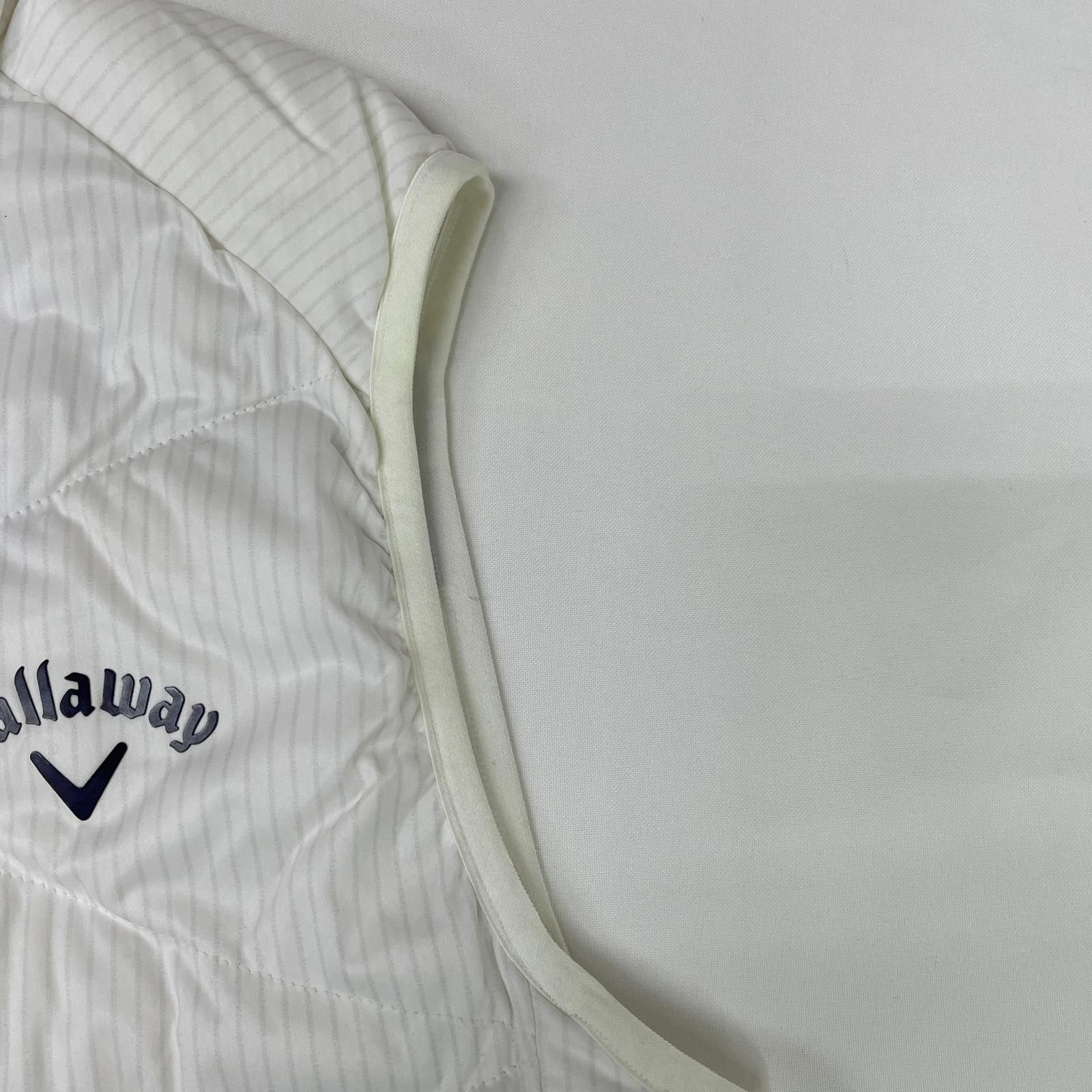 中古 メンズ キャロウェイ Callaway ベスト M 白 ホワイト ダブル