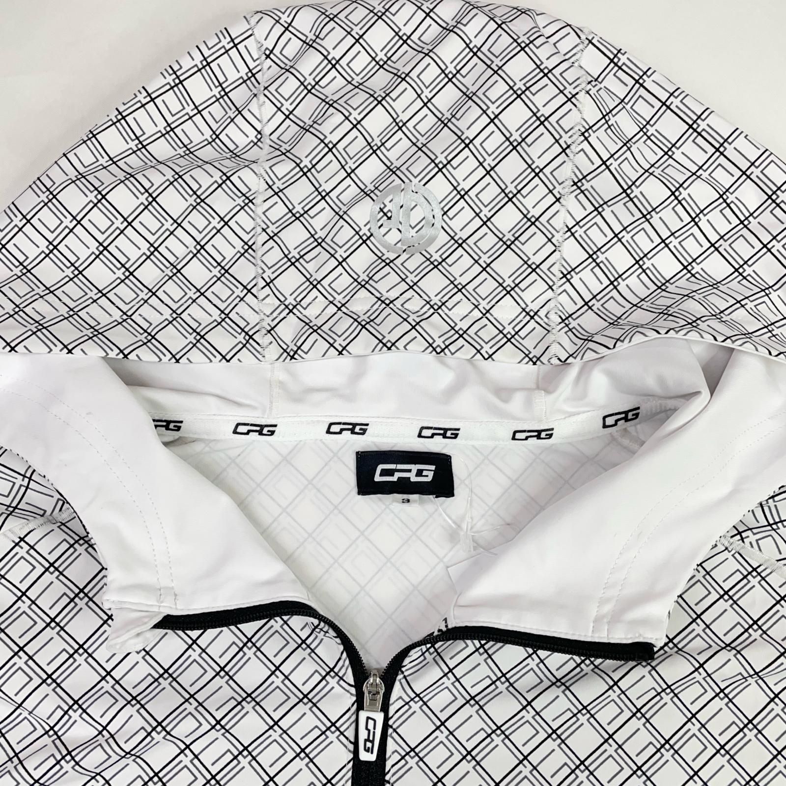 メンズ シーピージーゴルフ CPG GOLF パーカー 3(L) 白 ホワイト