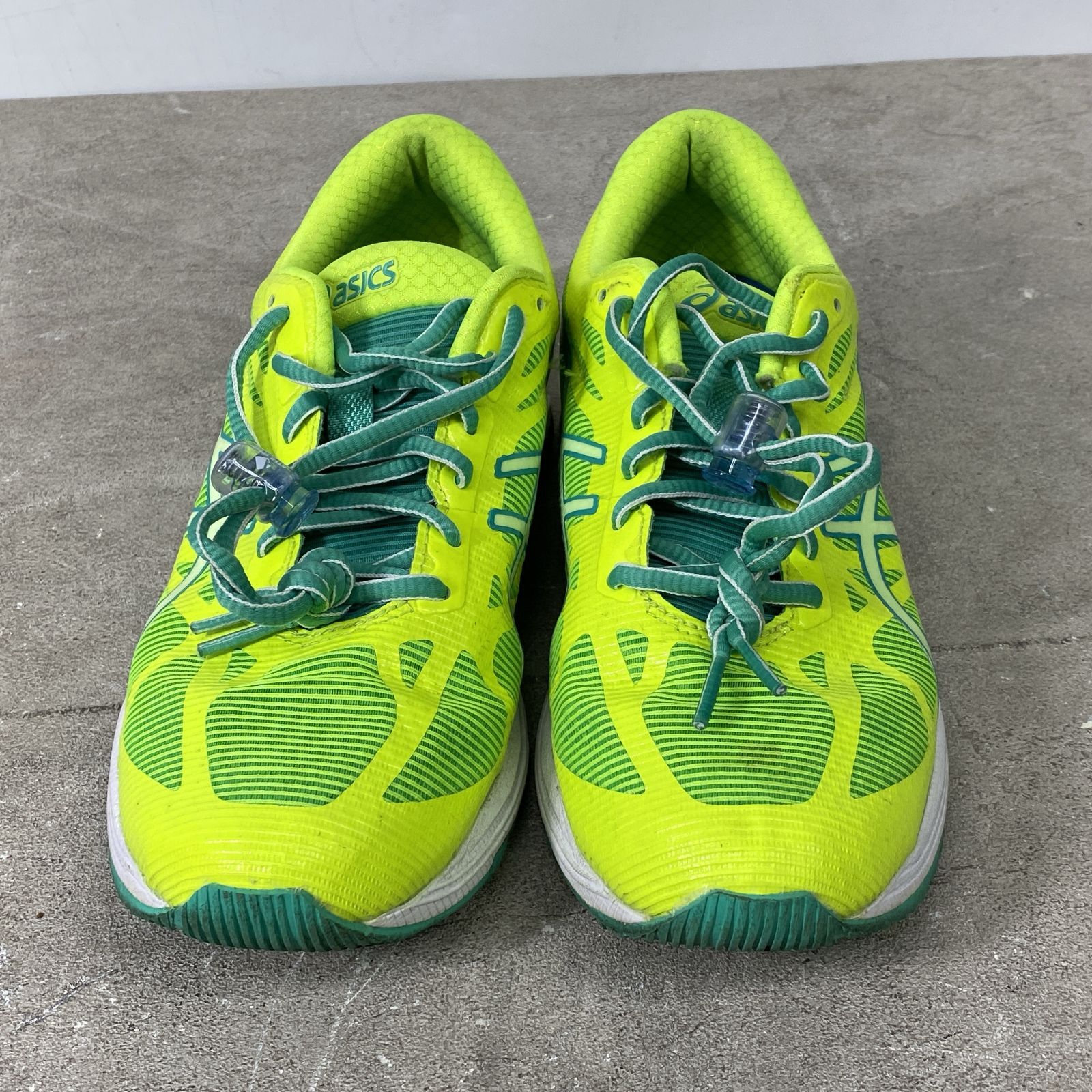 Asics アシックス ランニングシューズ 24.5cm ライムグリーン 蛍光色