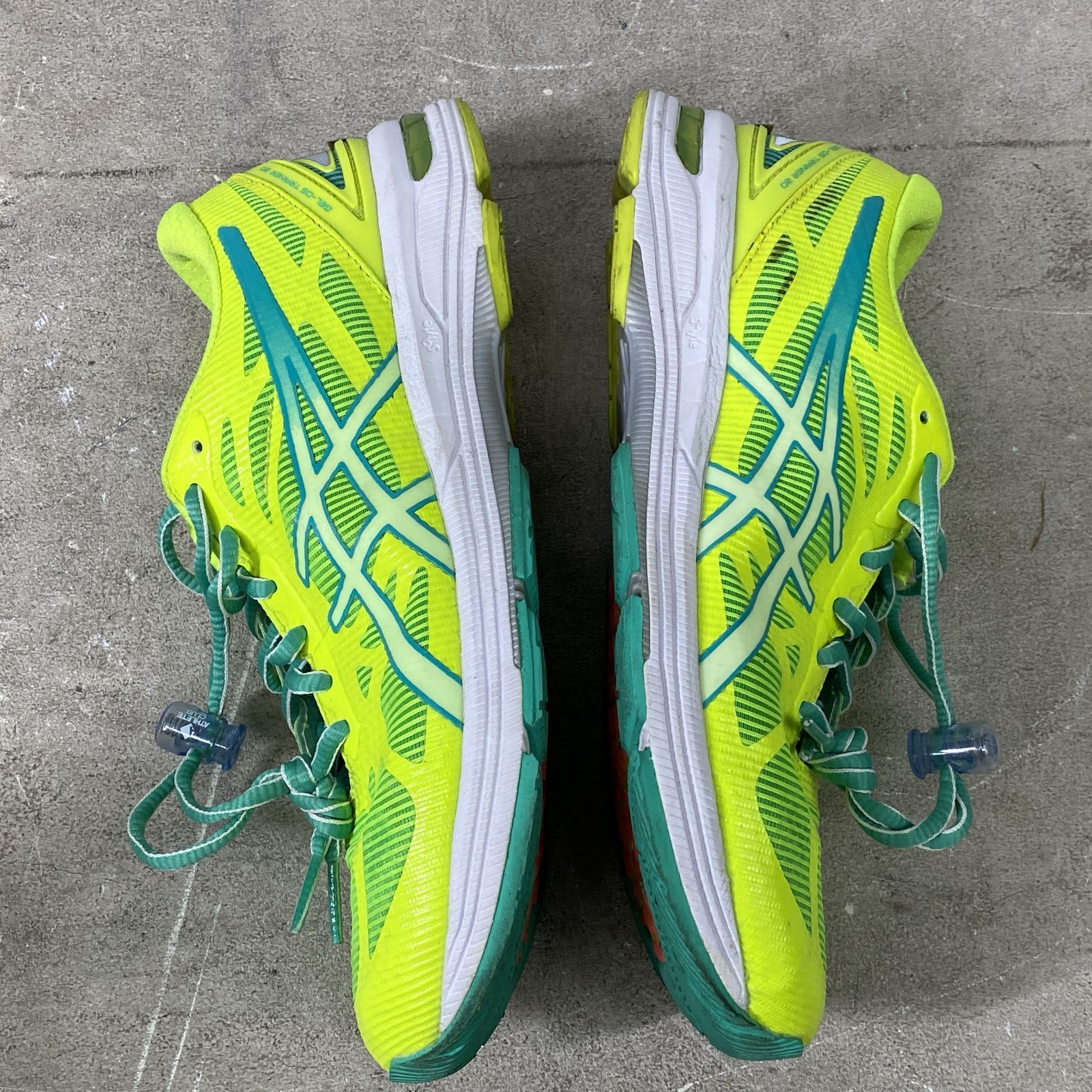 Asics アシックス ランニングシューズ 24.5cm ライムグリーン 蛍光色