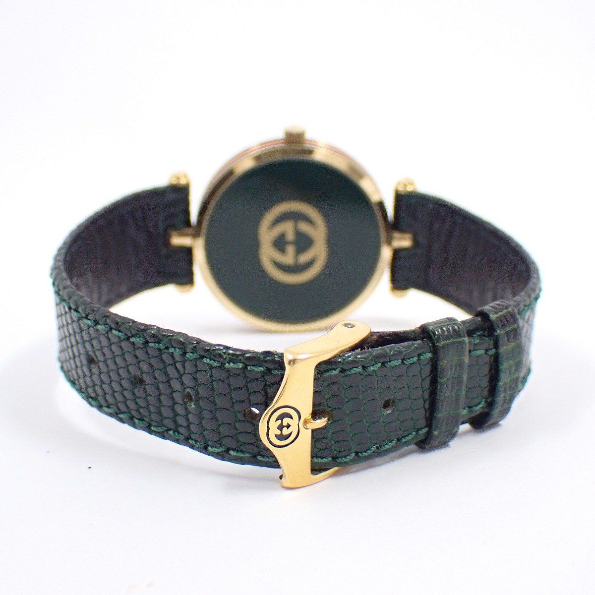 グッチ ラウンド型 シェリーラインケース クォーツ メンズ 腕時計