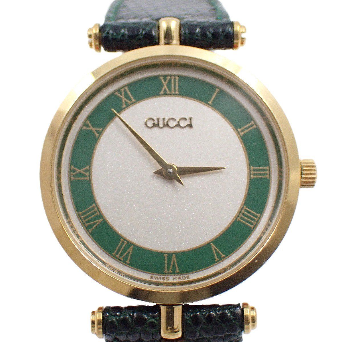 グッチ ラウンド型 シェリーラインケース クォーツ メンズ 腕時計