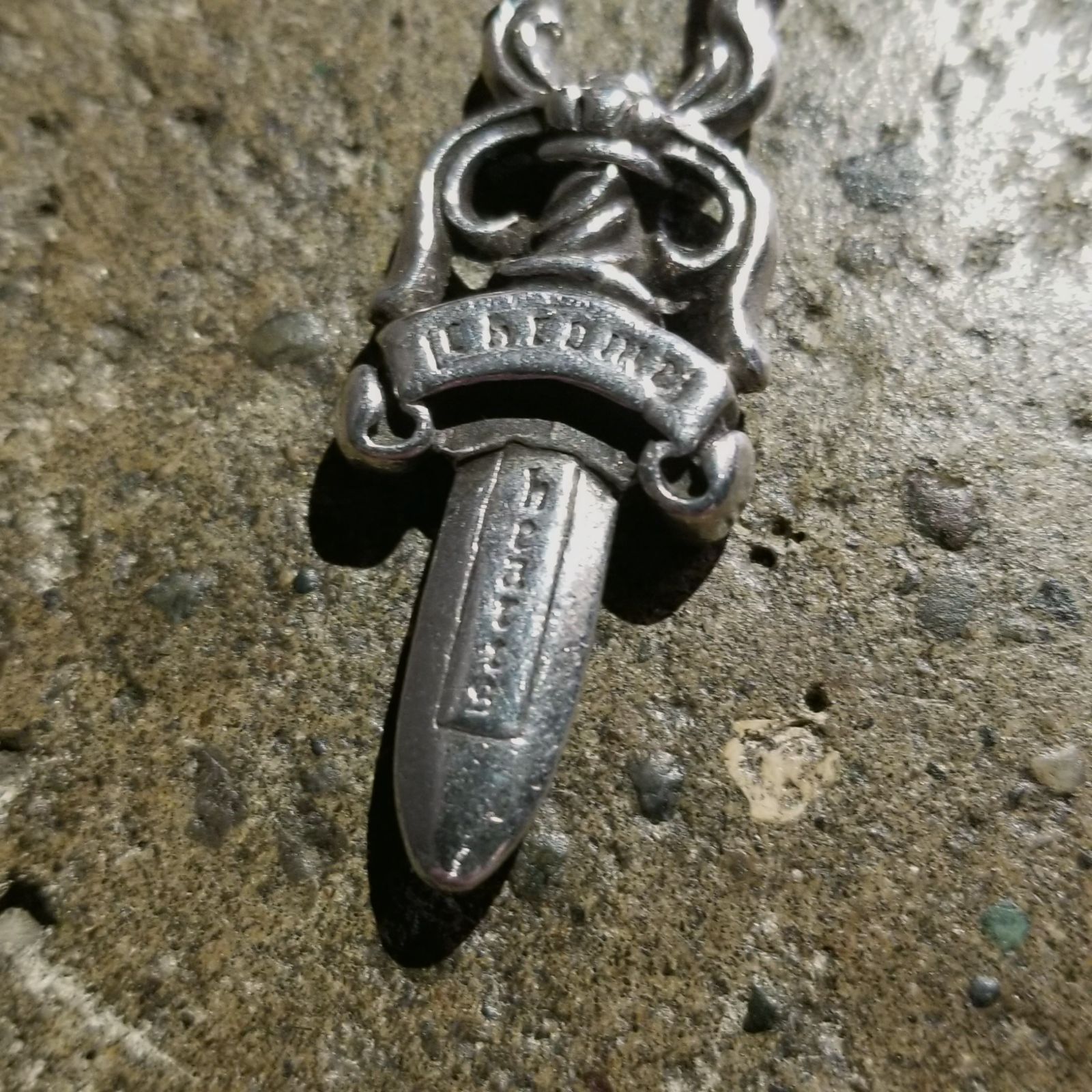 CHROME HEARTS #5 DAGGER ZIP OLD クロムハーツ ダガージップ チャーム