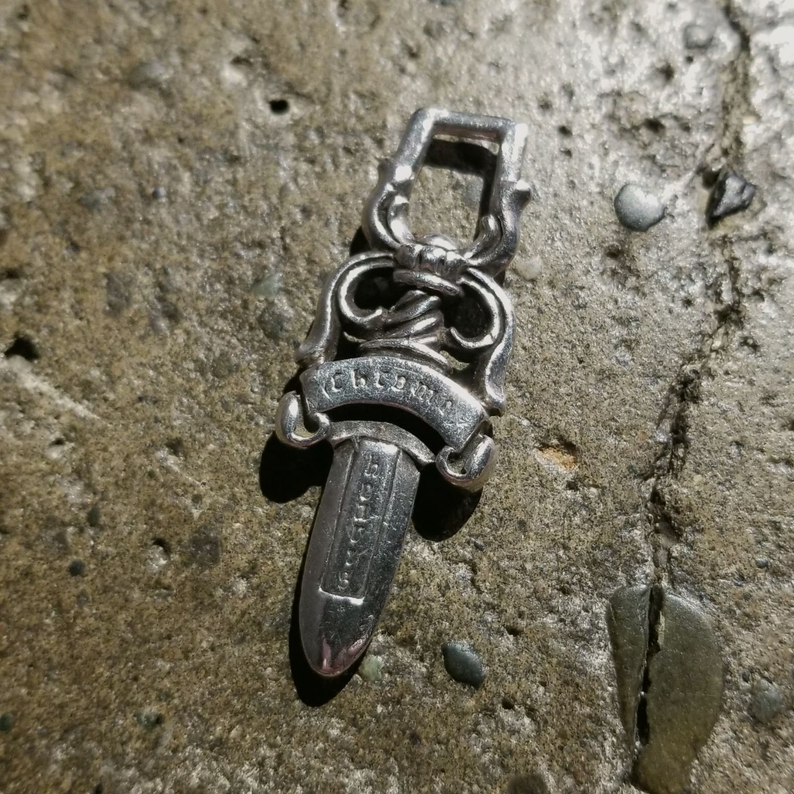 CHROME HEARTS #5 DAGGER ZIP OLD クロムハーツ ダガージップ チャーム