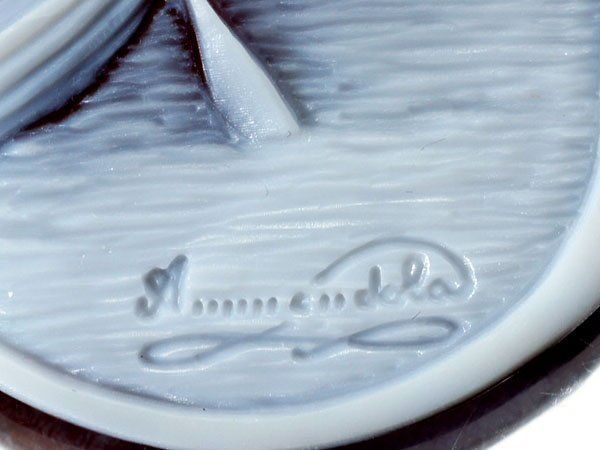 ジュエリー極】ジョヴァンニ・アメンドーラ作 ゴンドラを漕ぐ風景