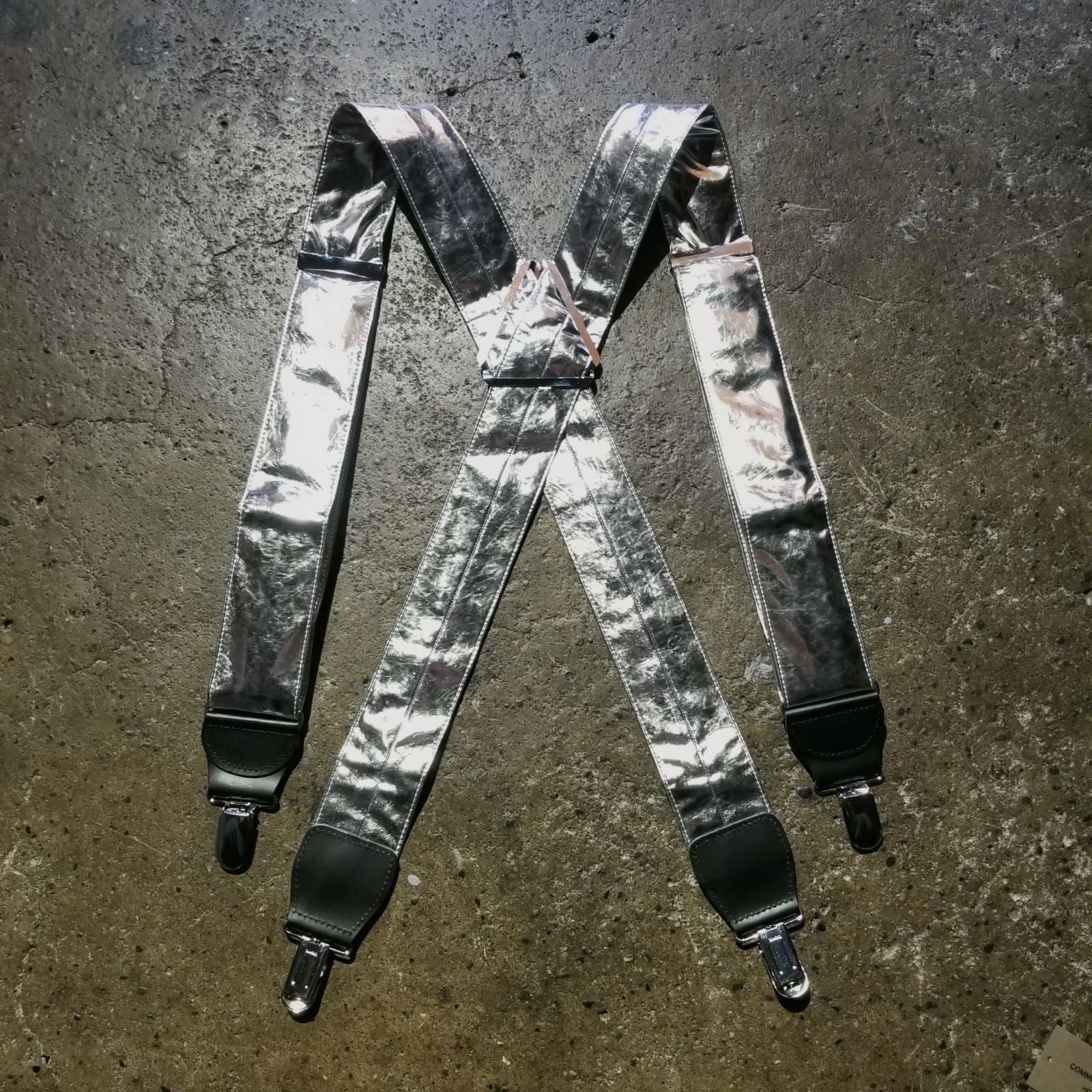 COMME des GARCONS HOMME PLUS 21ss メタリック サスペンダー