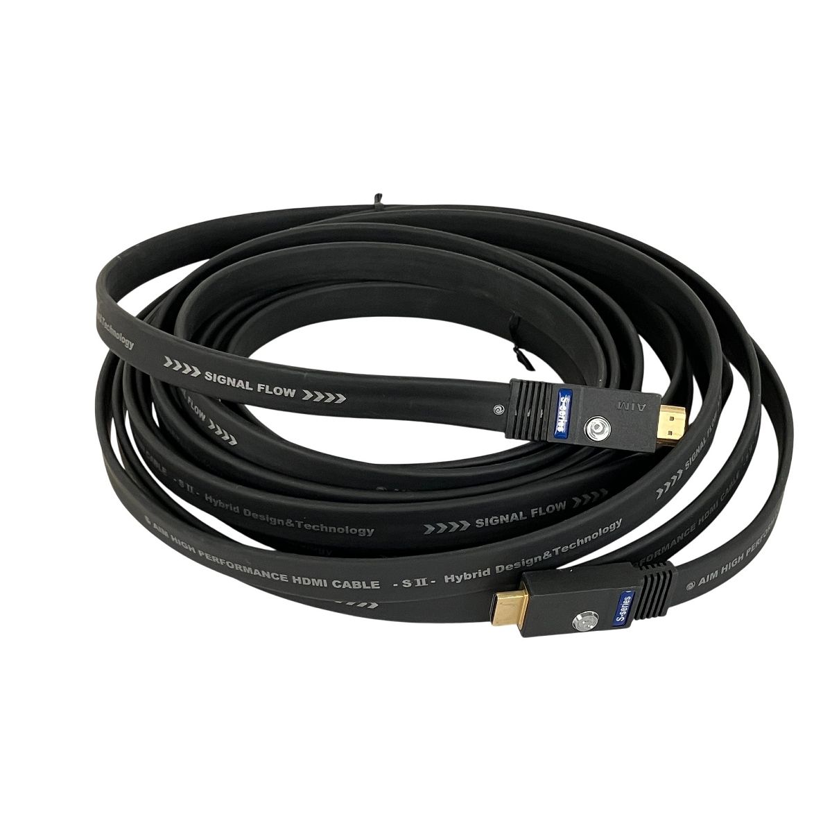 AIM SII S-series 8 m HDMIフラットケーブル HDMIケーブル