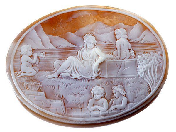 恋人たち　シェル　カメオ　ルース 楽天市場】 作 シェルカメオルース【Beautiful Night and Day】 : 千年